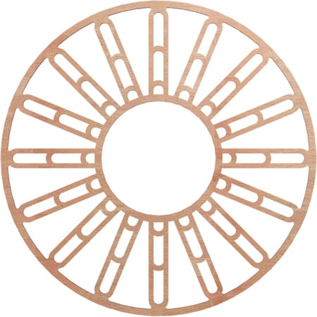Ekena Millwork Hale Wood Fretwork Pierced Ceiling Medallion, Cherry, 28"OD x 10 1/8"ID x 1/4"T CMWP28X28X0250HHCH